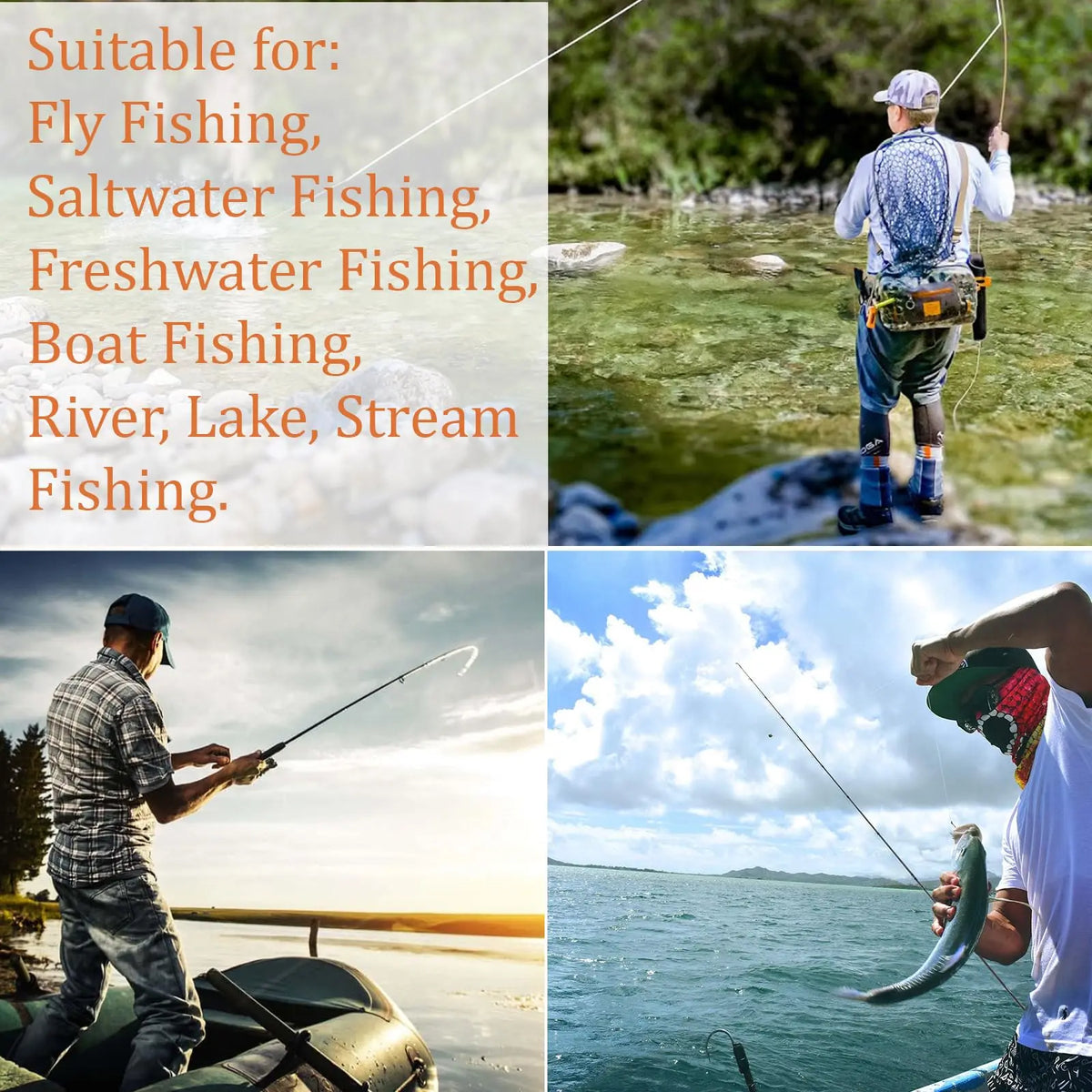 Soft Rubber Fly Fishing Net Wooden Handle Catch And Release