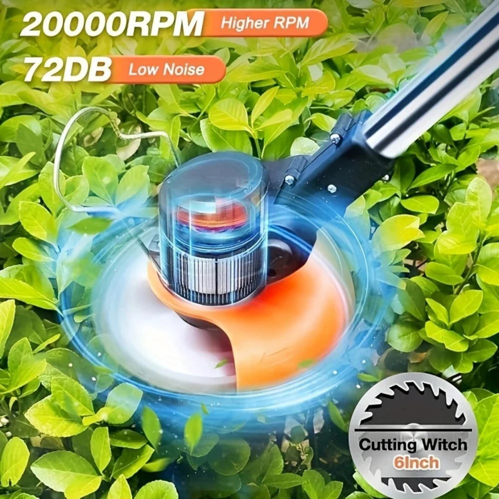 Cordless Electric Lawn Trimmer And Multi Function Garden Tool