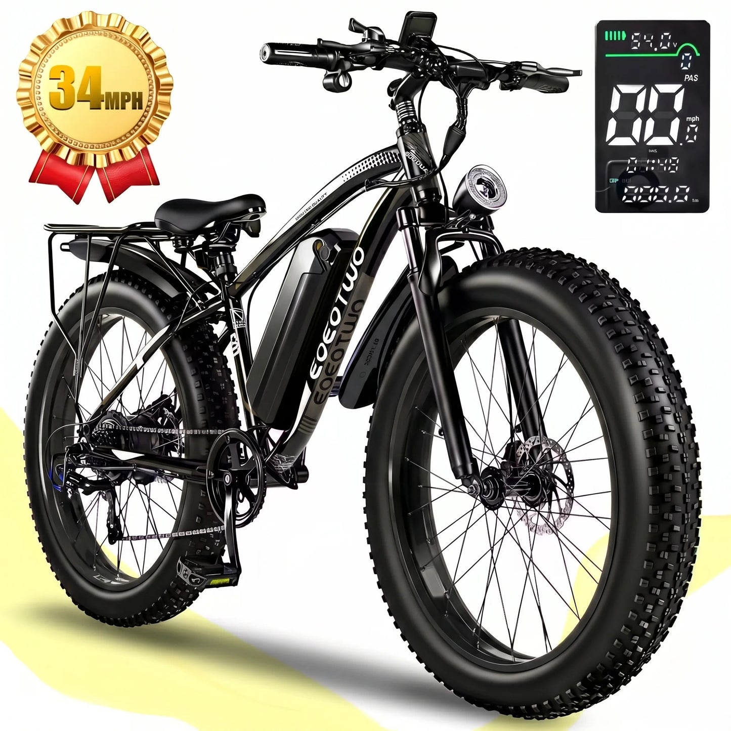 EOEOTWO Electric Bike For Adults 1000W Motor 48V Battery