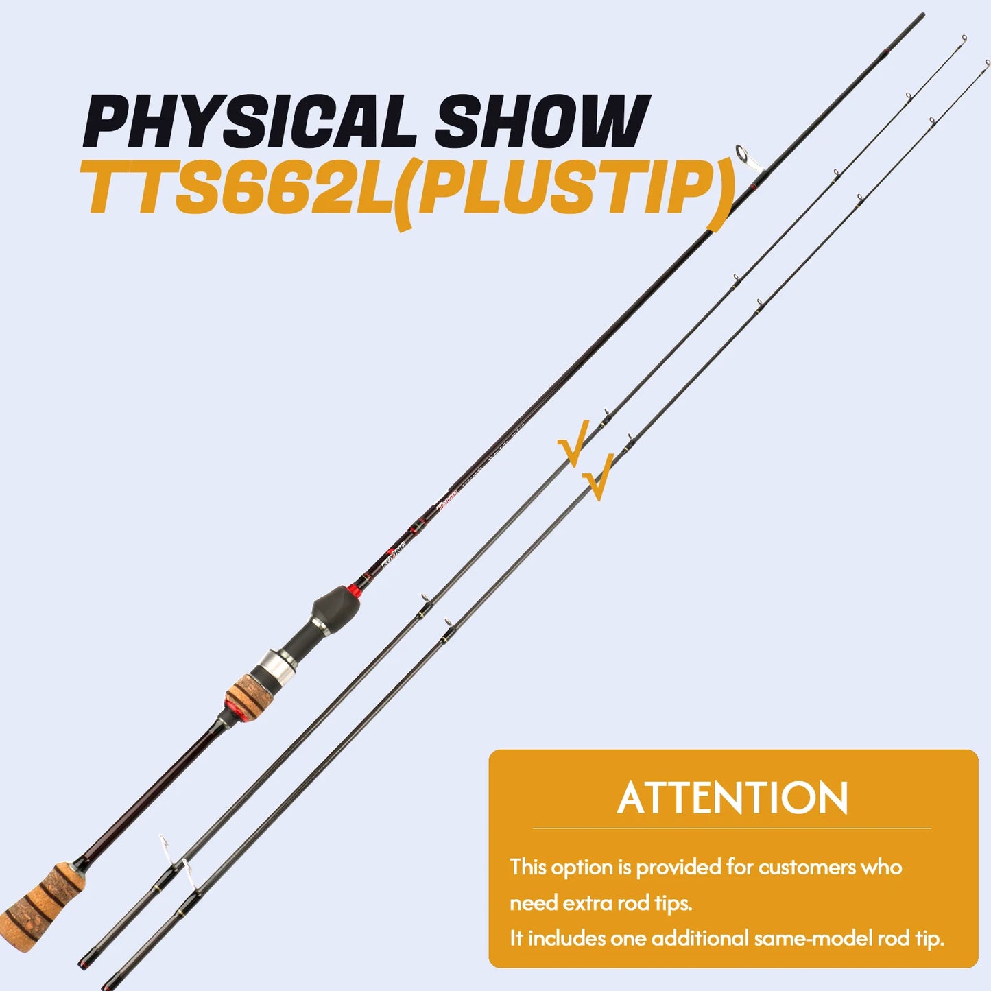 Kuying Carbon Fiber Two Piece Baitcasting Fishing Rod