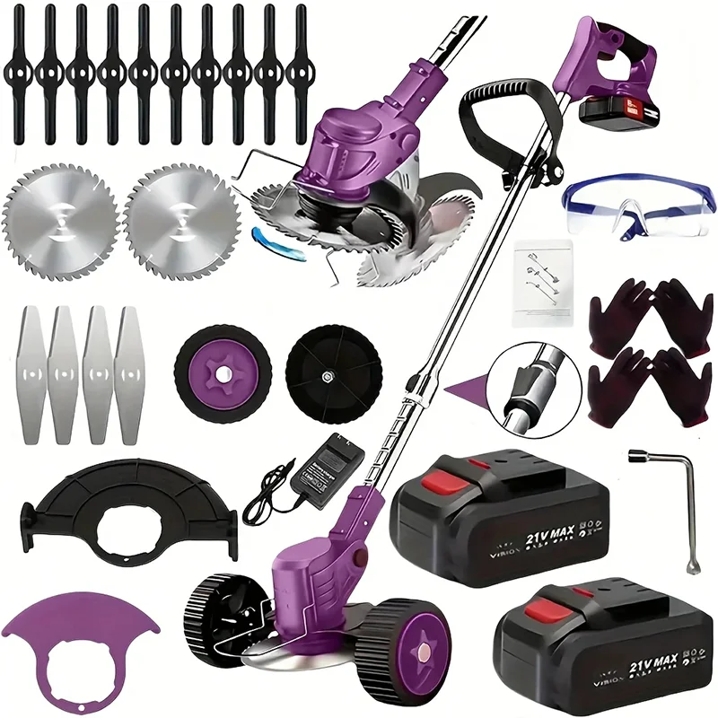 Cordless Electric Lawn Trimmer And Multi Function Garden Tool