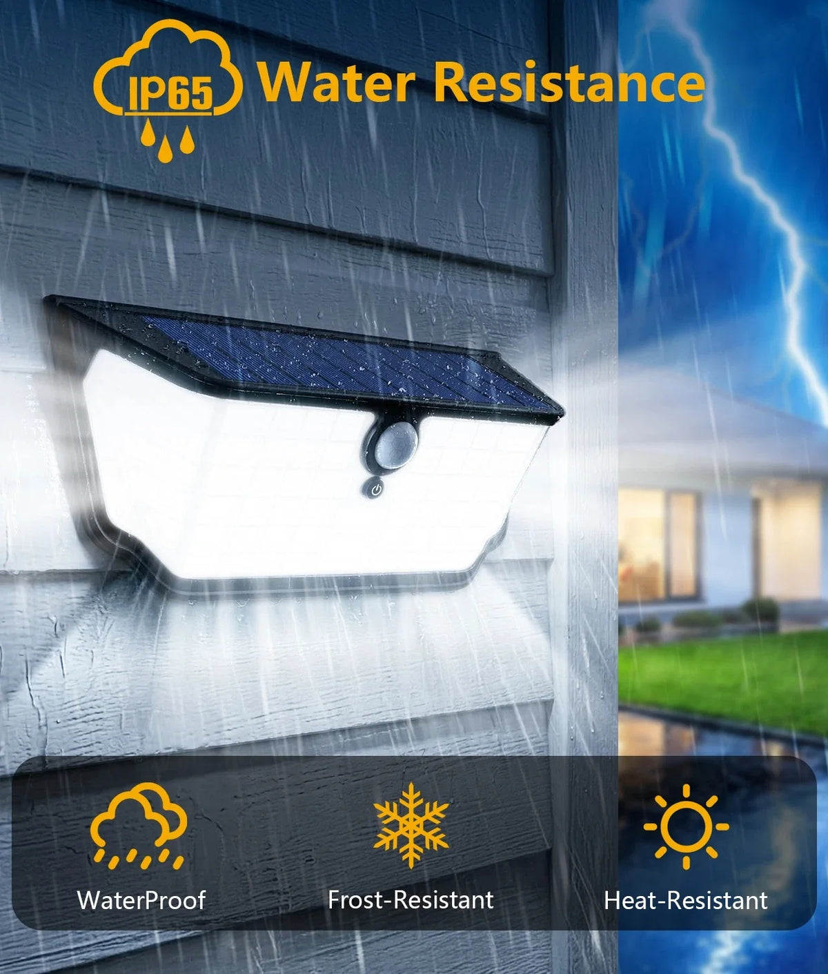 KPSTEK 326 LED Solar Motion Sensor Security Flood Lights