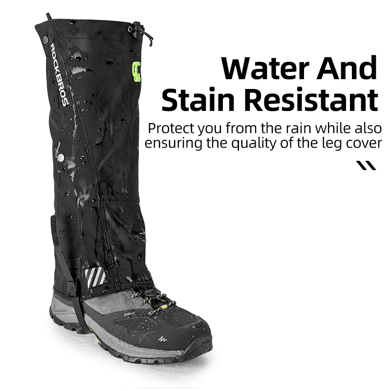 Rockbros Waterproof Outdoor Hiking Snow Ski Leg Gaiters