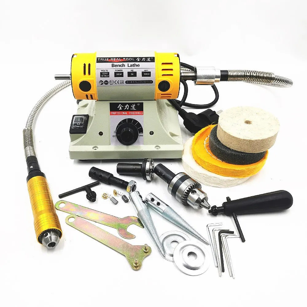 Aziyuhea 350W Bench Polishing Machine For Woodworking And Jewelry
