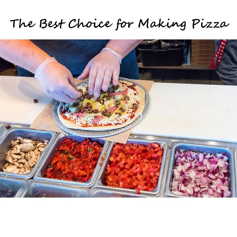 Aluminum Mesh Pizza Pan and Commercial Grade Baking Screen