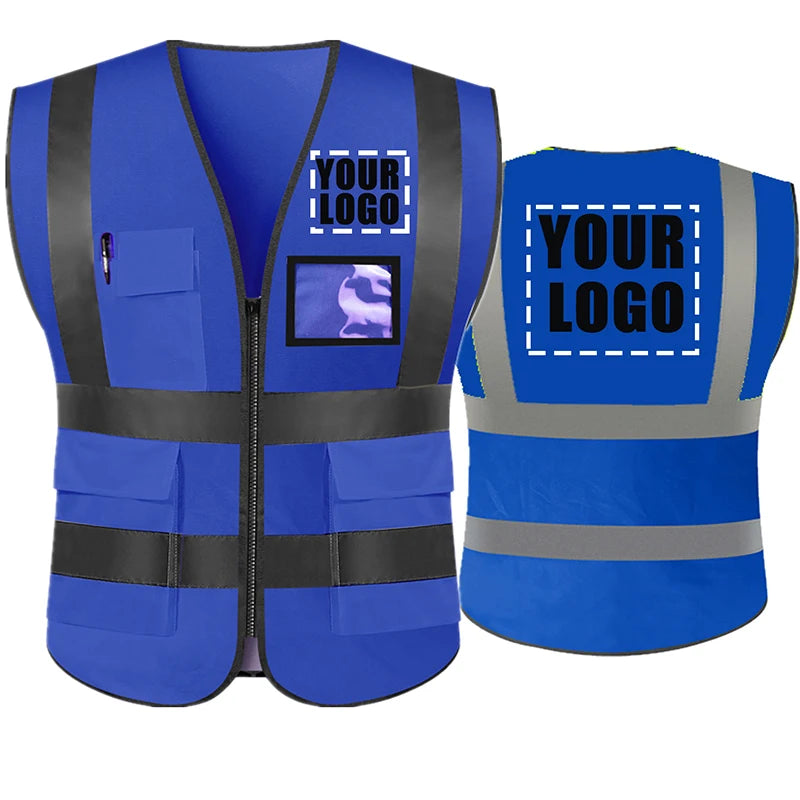 Dobbyunzhen High Visibility Reflective Safety Vest With Custom Logo