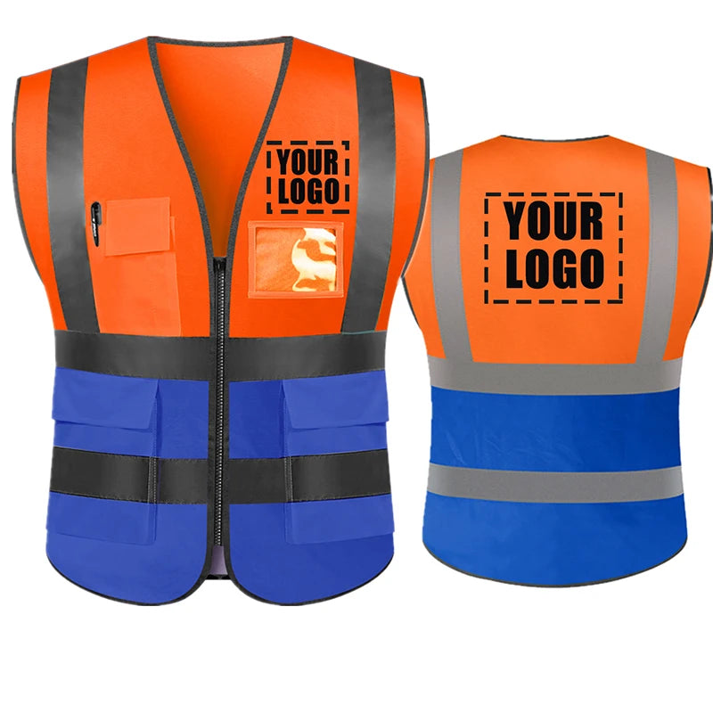 Dobbyunzhen High Visibility Reflective Safety Vest With Custom Logo