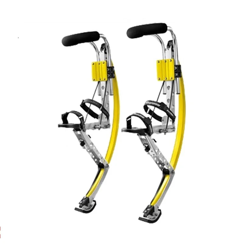 Holiday gifts for adults Weight 200-255 lbs/90-110kg YELLOW Color Exercise  jump stilts/skyrunner/Jump-shoes/Flying Shoes