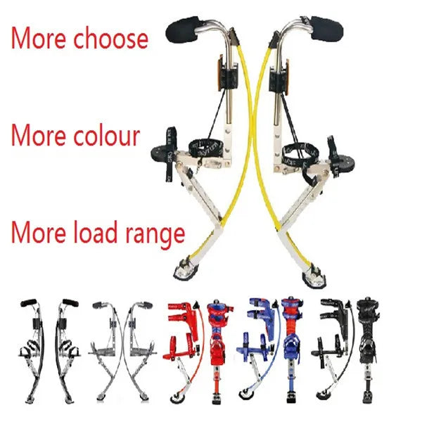 Holiday gifts for adults Weight 200-255 lbs/90-110kg YELLOW Color Exercise  jump stilts/skyrunner/Jump-shoes/Flying Shoes