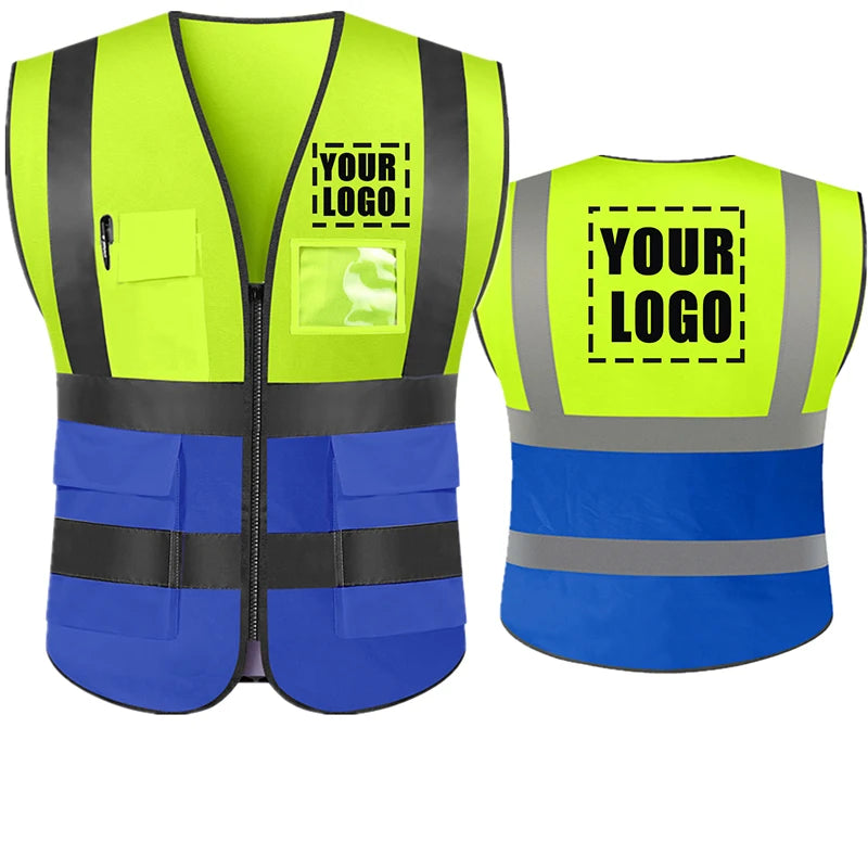 Dobbyunzhen High Visibility Reflective Safety Vest With Custom Logo