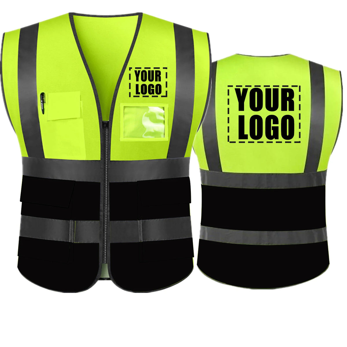 Dobbyunzhen High Visibility Reflective Safety Vest With Custom Logo