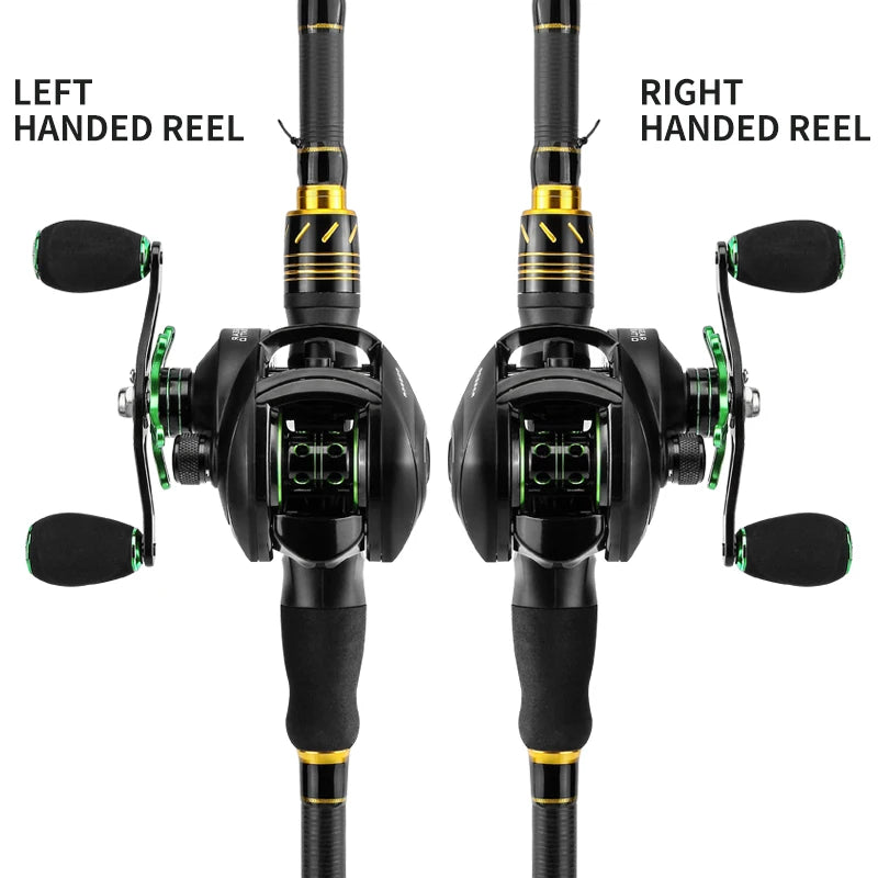 LINNHUE High Speed Baitcasting Fishing Reel With Spare Spool