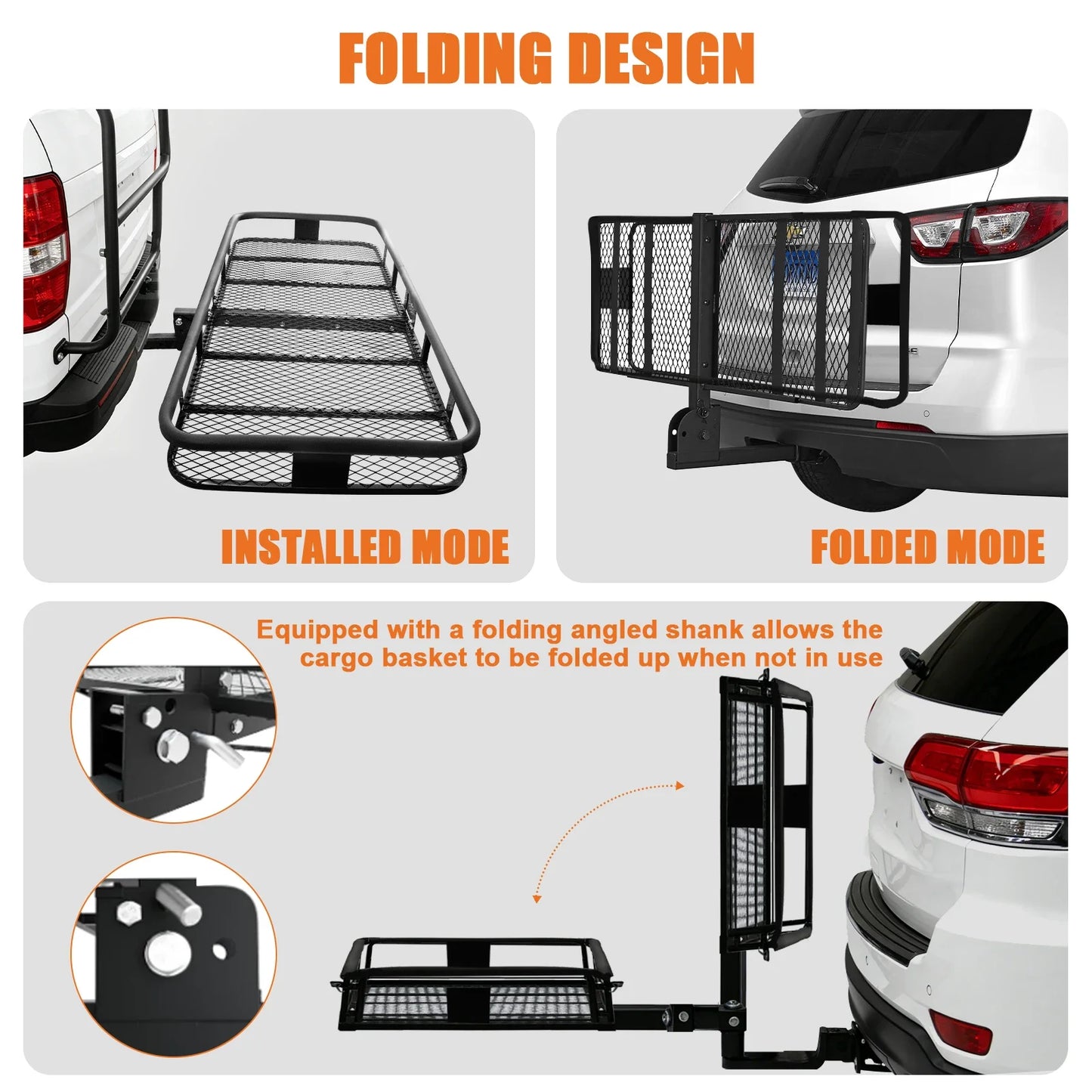 Si Hao Heavy Duty Foldable Rear Mount Cargo Carrier