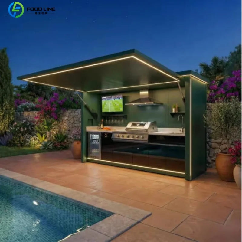 Foodline Modular Outdoor Kitchen BBQ Island Stainless Steel Cabinets