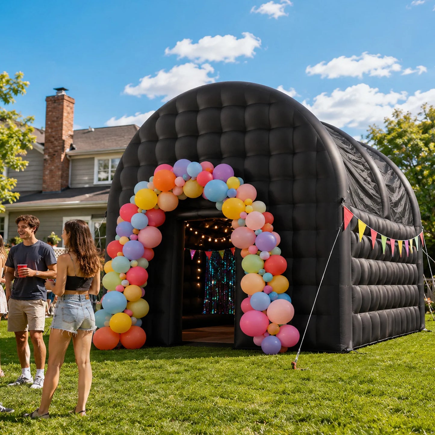 Large Outdoor Inflatable Cube Tent For Parties And Nightclubs
