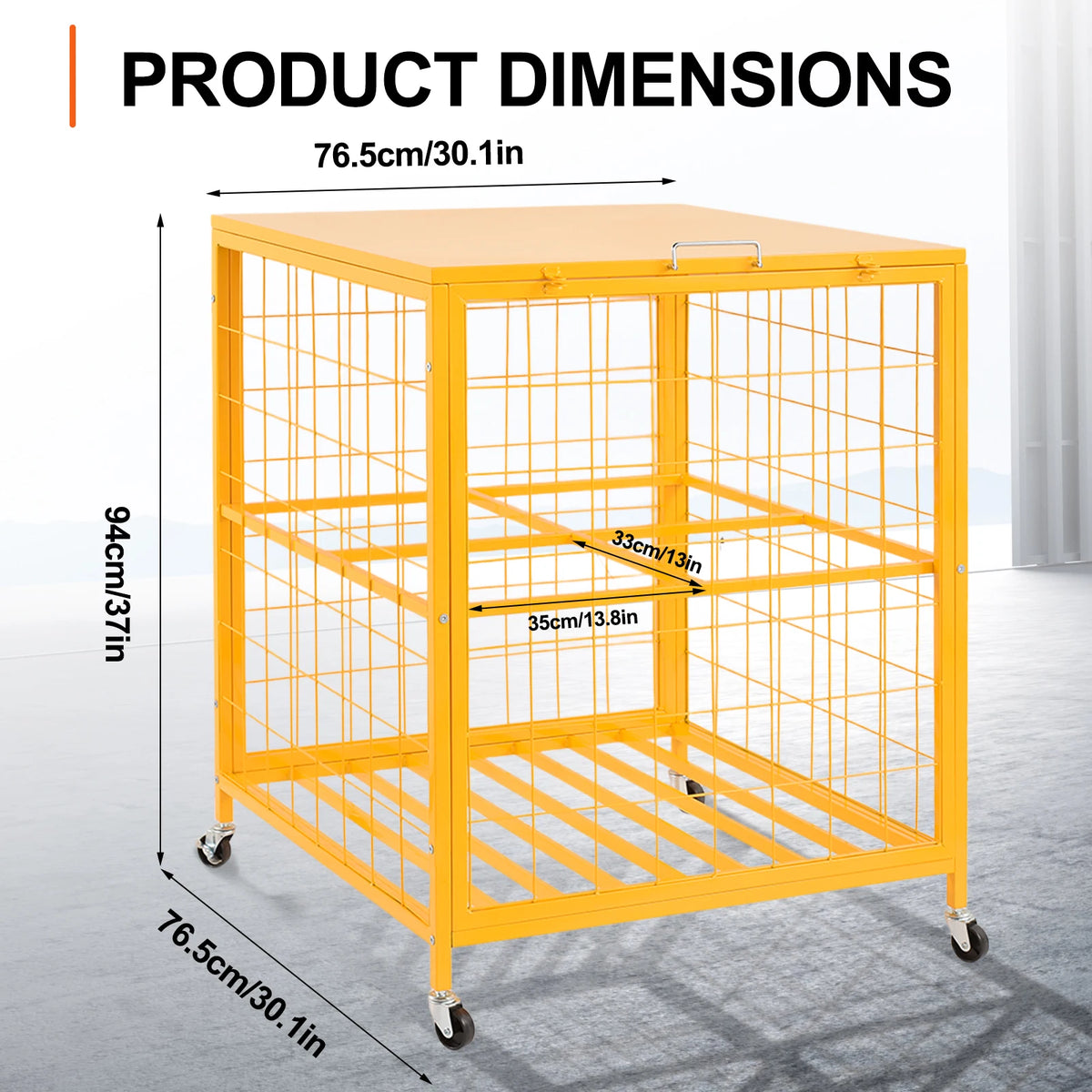 Heavy Duty Steel Propane Tank Storage Box For Outdoors