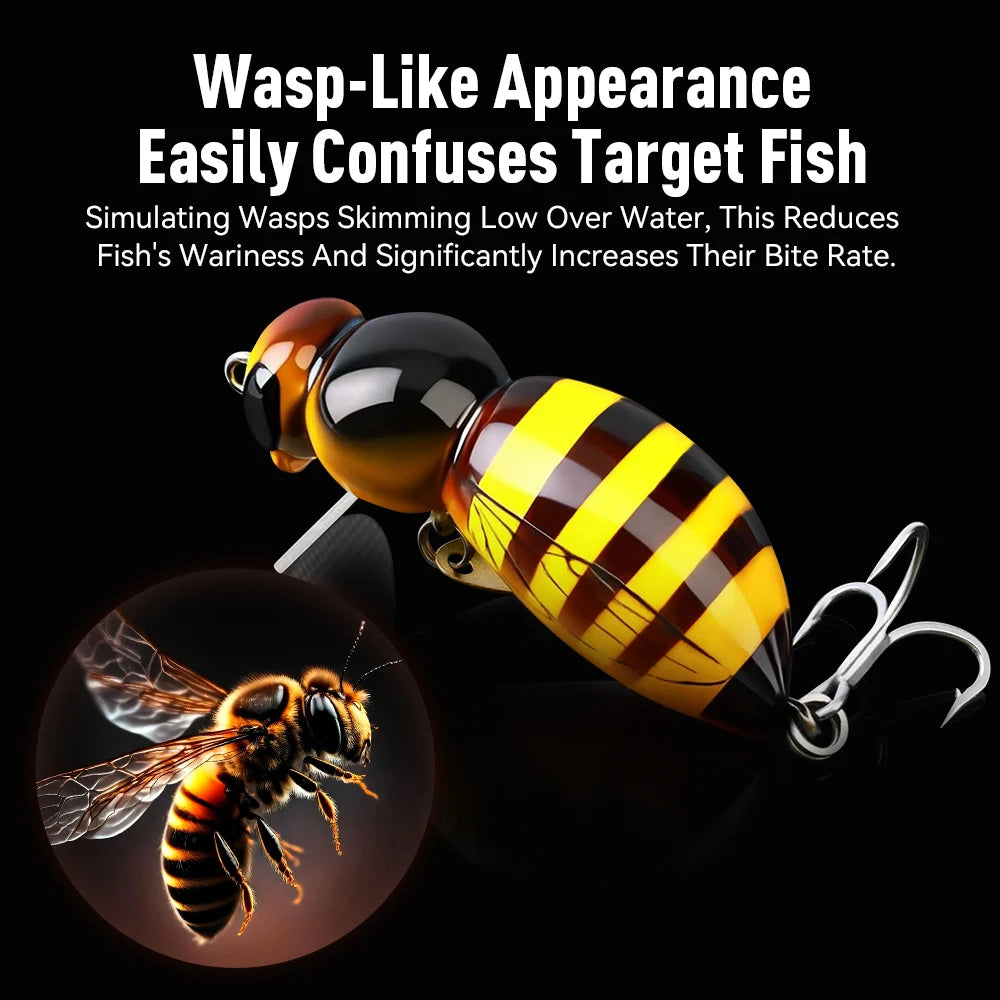 Kingdom Floating Wasp Minrow Hard Plastic Fishing Lure