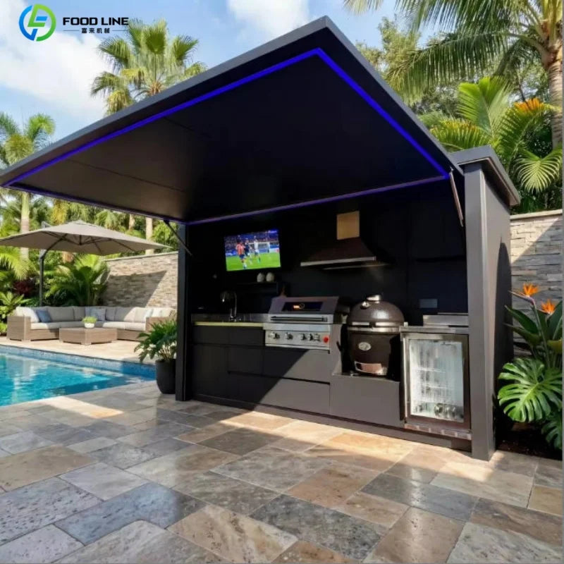 Foodline Modular Outdoor Kitchen BBQ Island Stainless Steel Cabinets