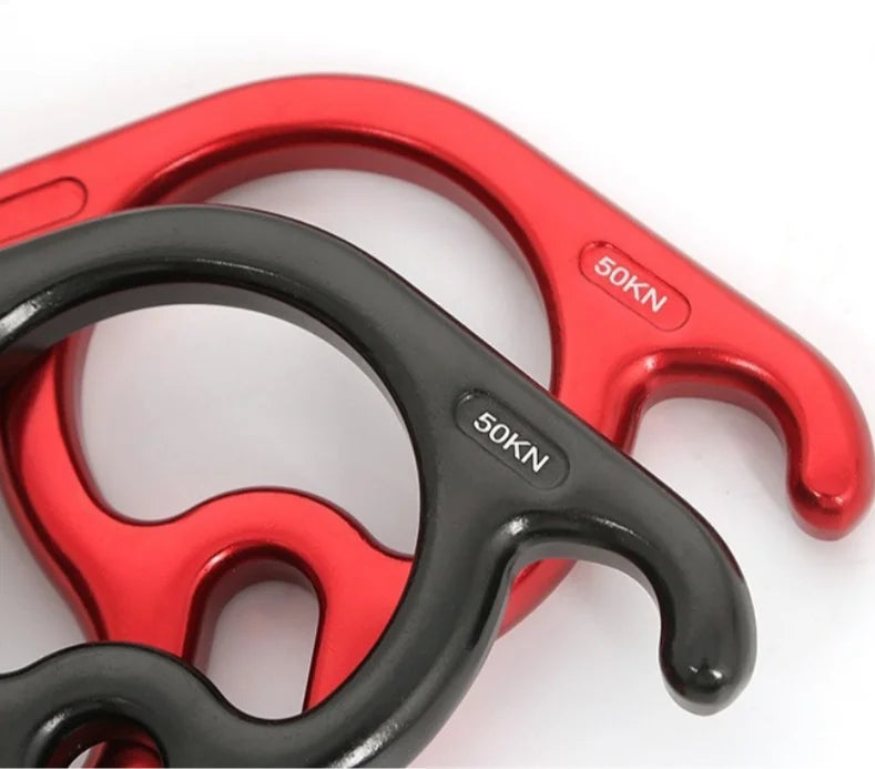 High Strength Aluminum Alloy Figure 8 Descender For Mountaineering Adventures
