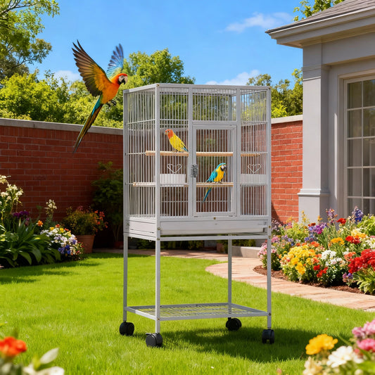 Five Level Metal Small Animal Cage With Wheels And Removable Tray
