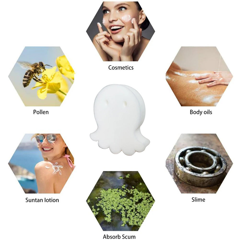 Swimming Pool Spa Pond Tub Accessories 6x Swimming Pool Octopus Oil Absorbing Filter Sponge SPA Floating Cleaning Tools