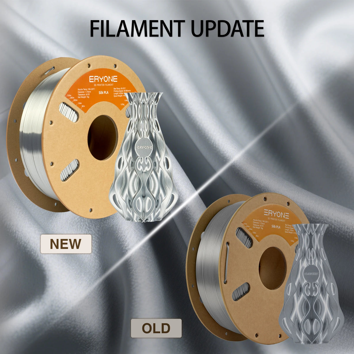 Eryone Professional Grade Silk PLA 3D Printer Filament