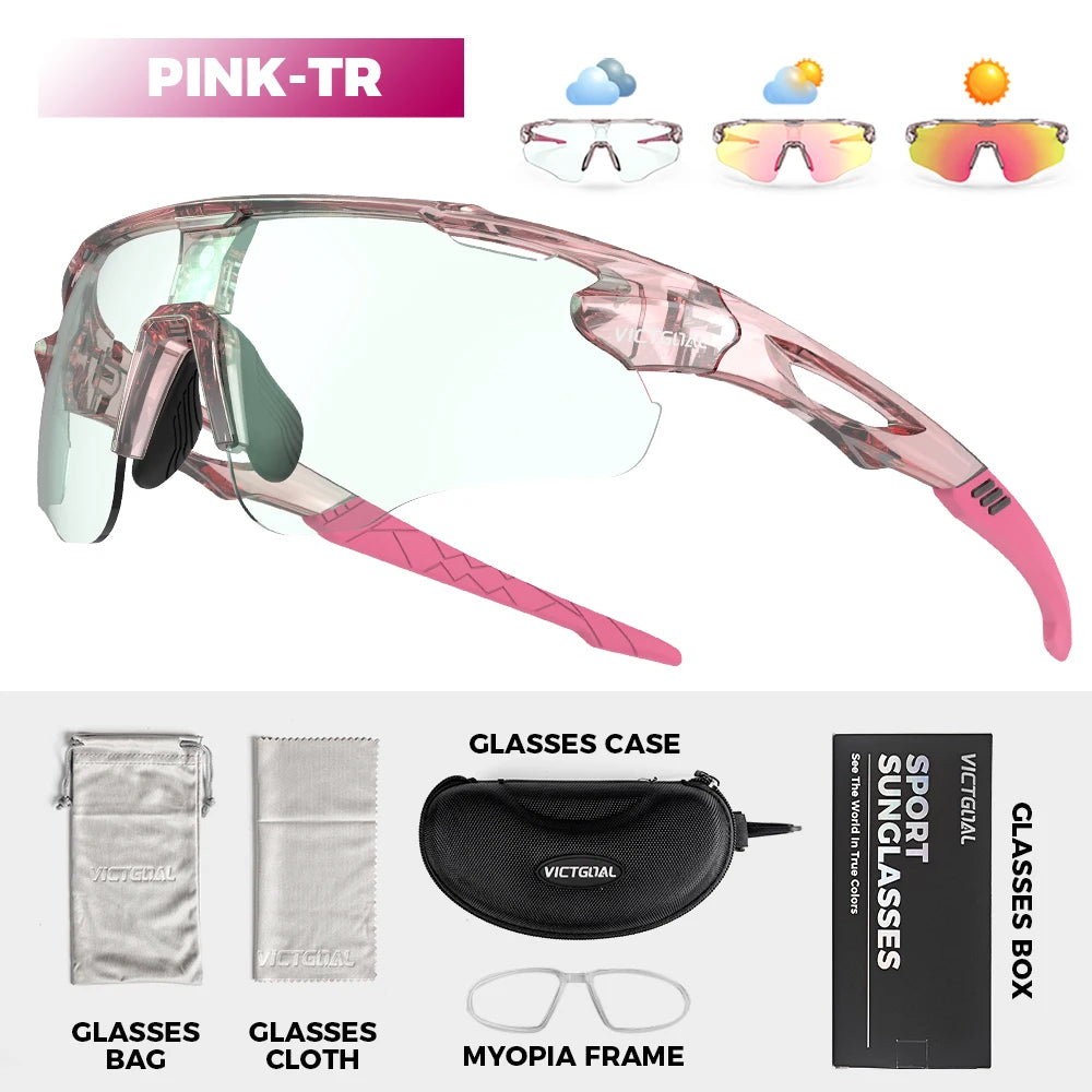 Victgoal Photochromic Cycling Sunglasses UV400 Protection