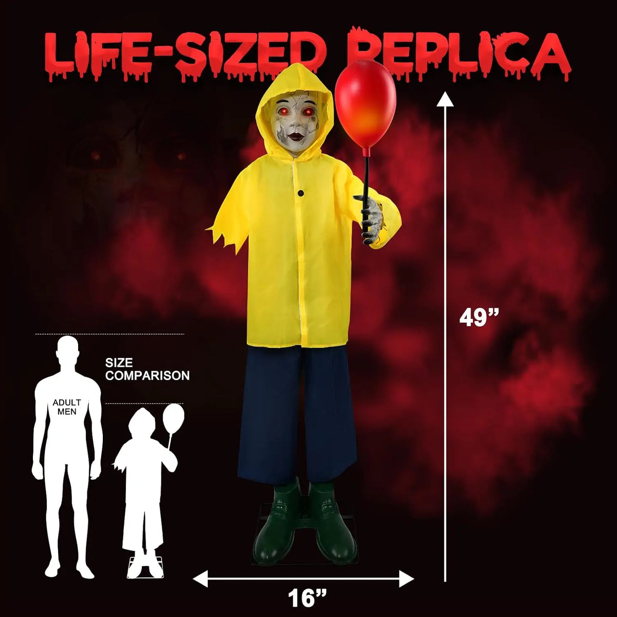 Halloween Animatronics Scare Prop With Sound And Touch Activation