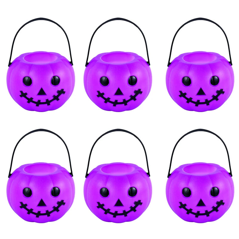 Premium Plastic Halloween Pumpkin Candy Bucket for Trick or Treat