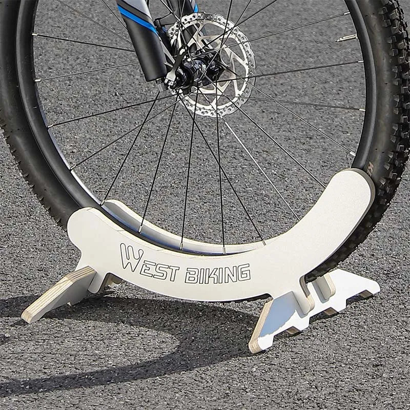 WEST BIKING Adjustable Bicycle Parking Rack Bike Indoor Garage Storage Stand Wooden MTB Road Bike Maintenance Repair Stand