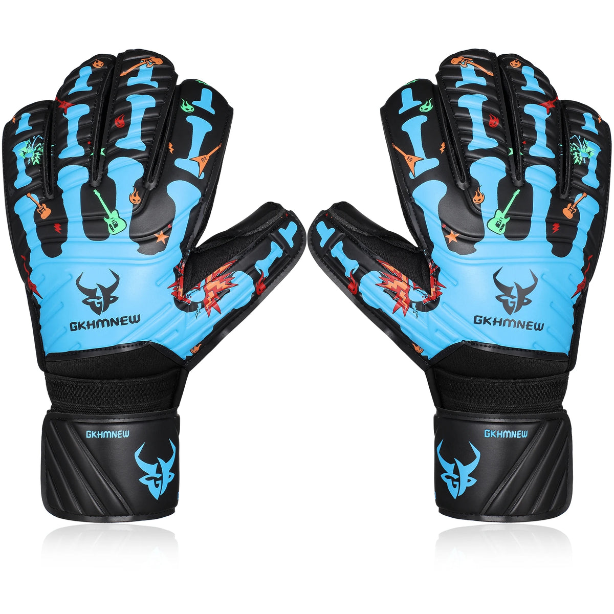 GKHMNEW Fingersave Goalkeeper Gloves Breathable Soccer Goalie Gloves