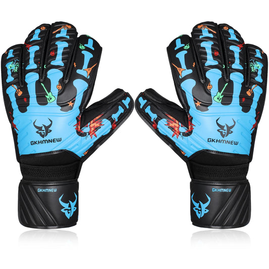 GKHMNEW Fingersave Goalkeeper Gloves Breathable Soccer Goalie Gloves
