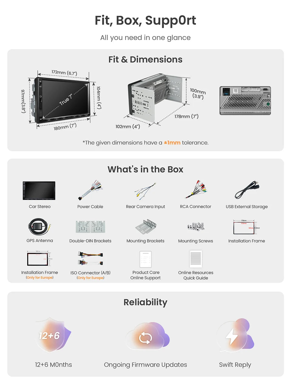 Atoto Android Car Stereo Receiver With Multimedia CarPlay Support