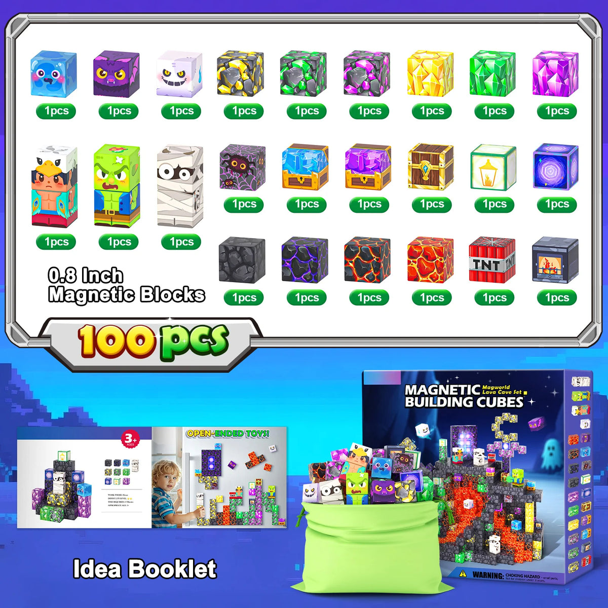 Coodoo Magnetic Building Blocks STEM Educational Toys For Kids