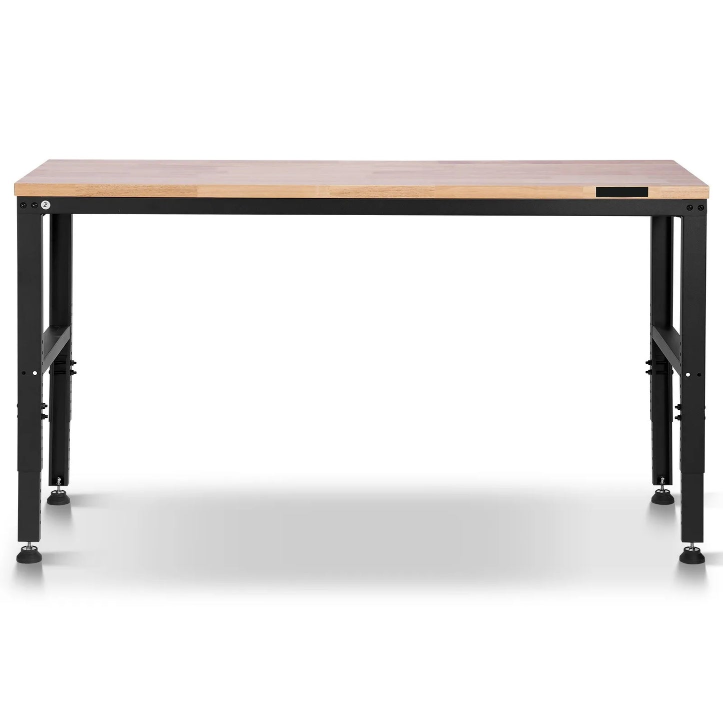 Adjustable Height Workbench With Power Outlets Heavy Duty Steel Table