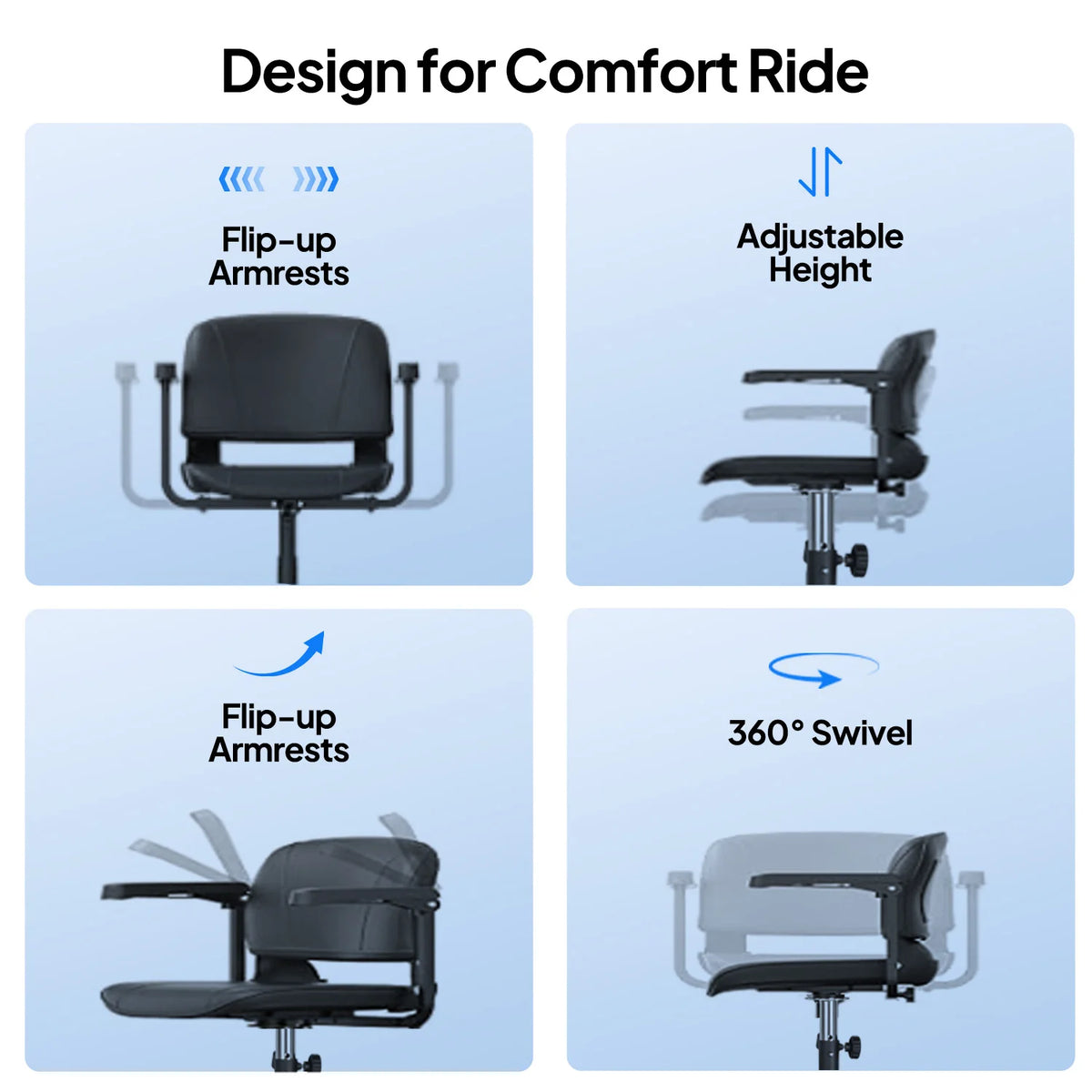 Folding Electric Mobility Scooter for Seniors and Adults All Terrain