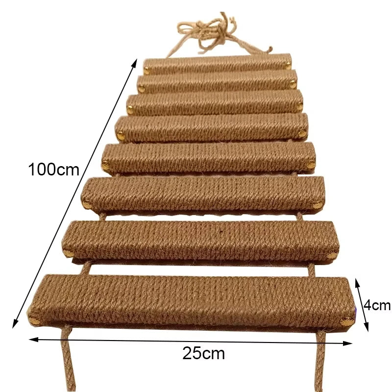 CWV Wall Mounted Cat Climbing Shelf Sisal Scratching Post