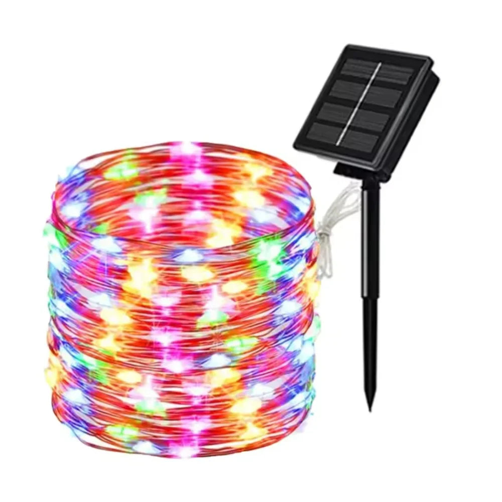 Solar LED Fairy Lights With 8 Modes Waterproof Outdoor Decor