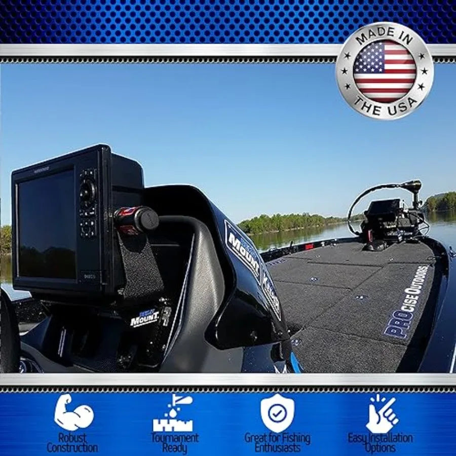 Dual Dash Mount Boat Fish Finder Holder Made In Usa
