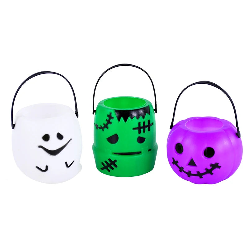 Premium Plastic Halloween Pumpkin Candy Bucket for Trick or Treat