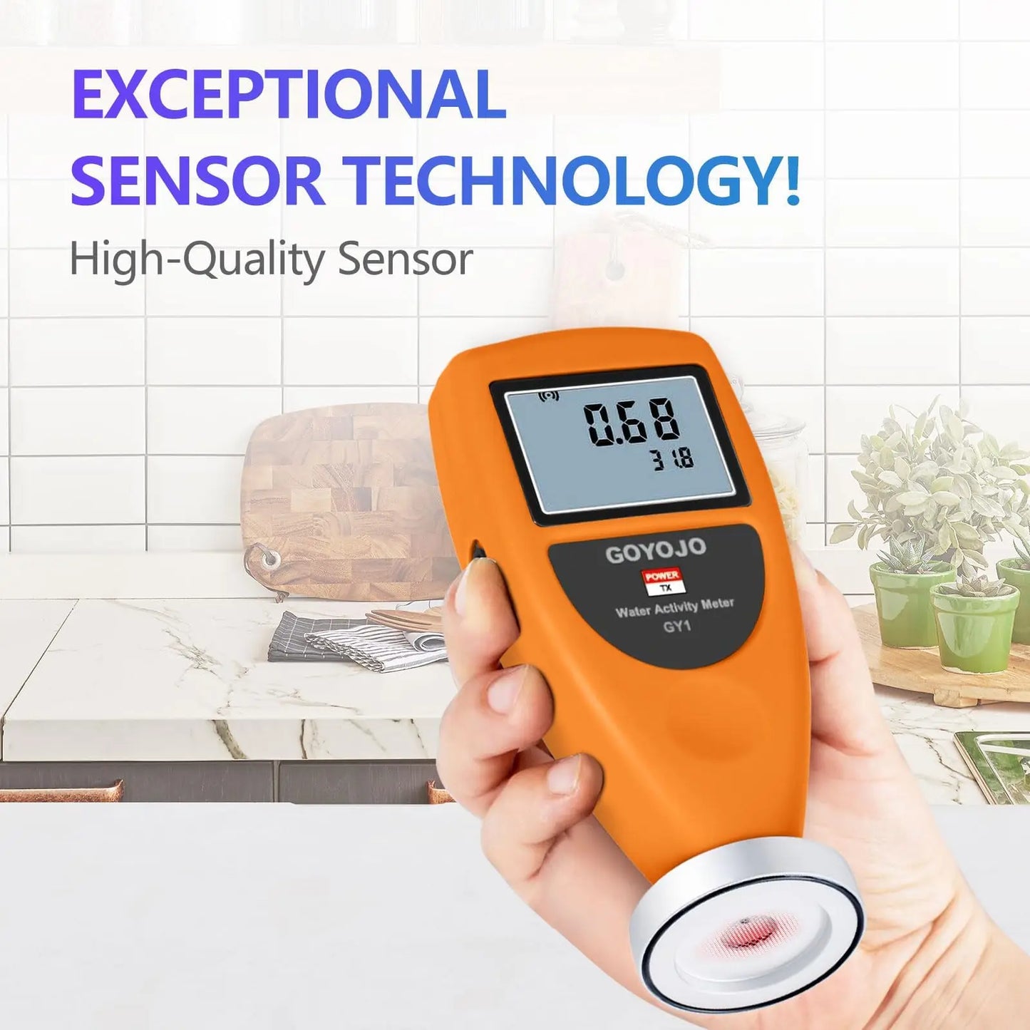 Water Activity Meter Smart Food Water Activity Tester for Jerky Dried Fruit Grain Vegetable Water Activity Analyzer Monitor