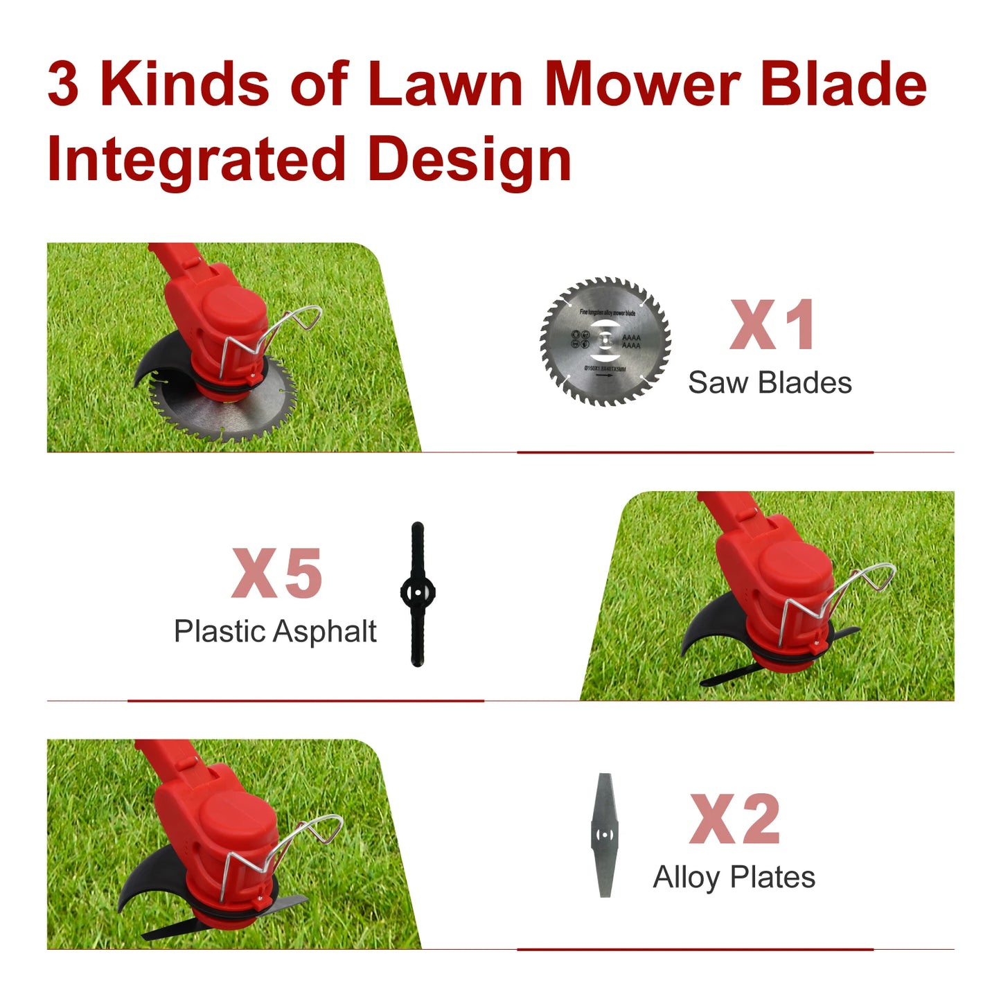 Cordless Weed Trimmer And Electric Lawn Edger Tool