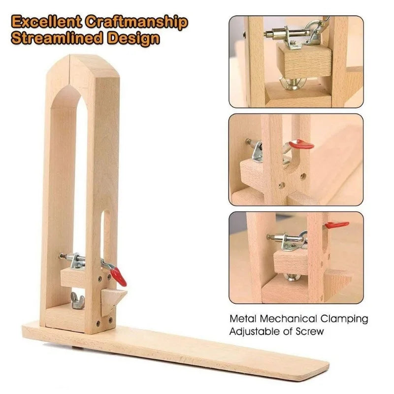 Wooden Leather Stitching Pony Workstation For Diy Hand Sewing