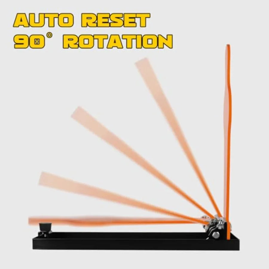 28" AR500 Steel 3/8"  Thick Auto Reset Popper Target for Pistol and Rifle Shooting Orange Ideal for Outdoor Range Practic