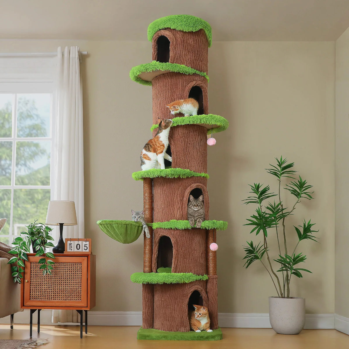 PAWZ Road Floor To Ceiling Cat Tower With Sisal Posts