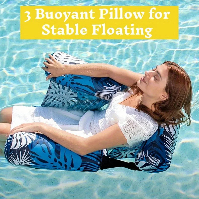 Joyfy Inflatable Pool Chair Double Floating Beach Lounger