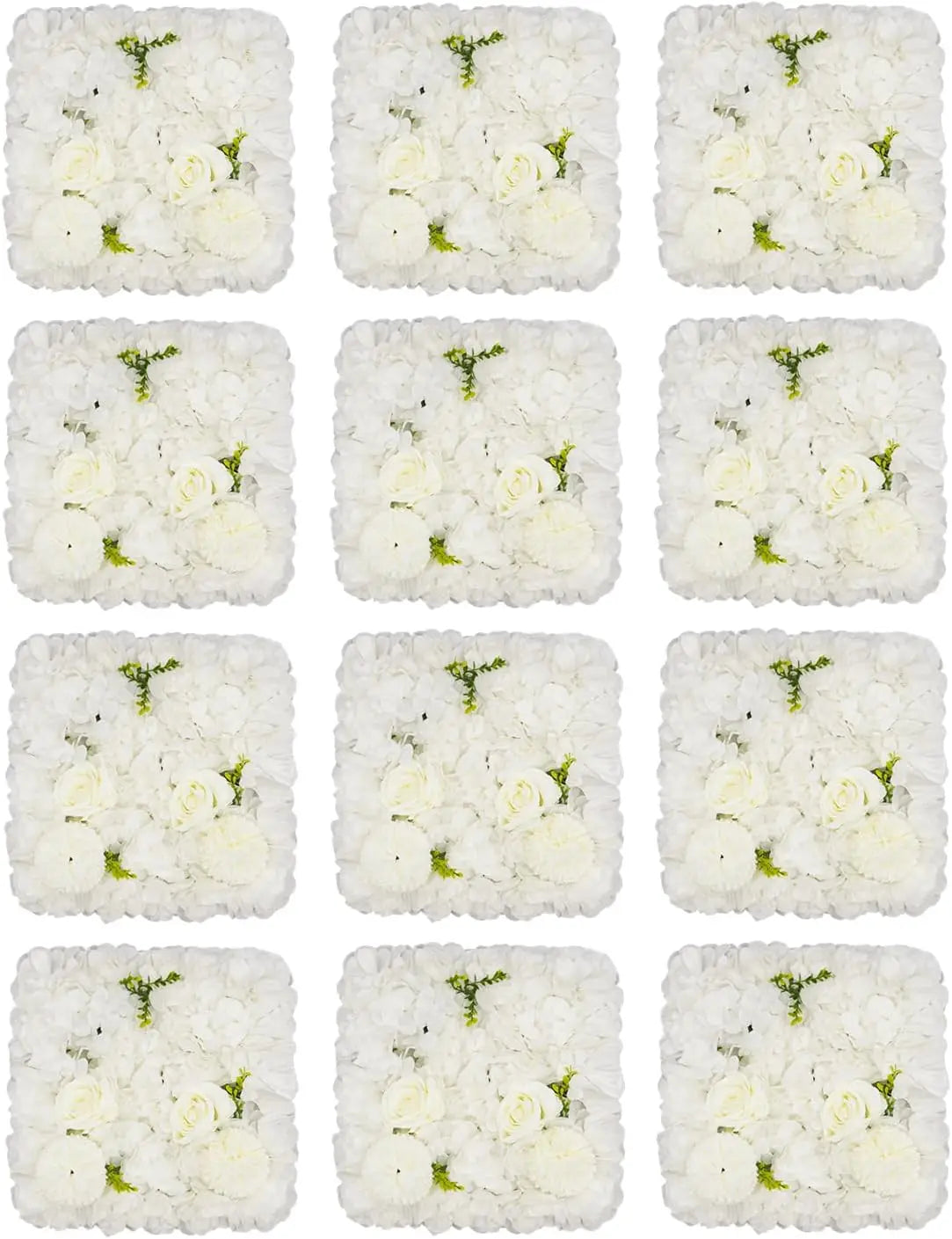 Artificial Silk Rose Flower Wall Panels For Wedding Party Decor