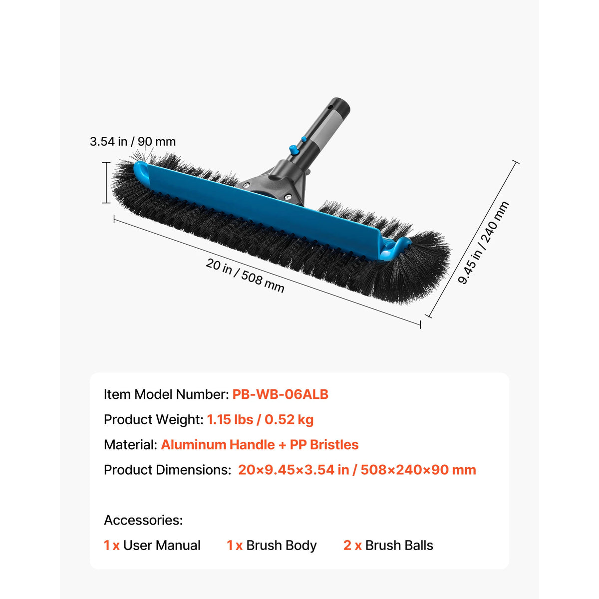 SucceBuy Telescoping Pool Pole For Swimming Net And Vacuum Head