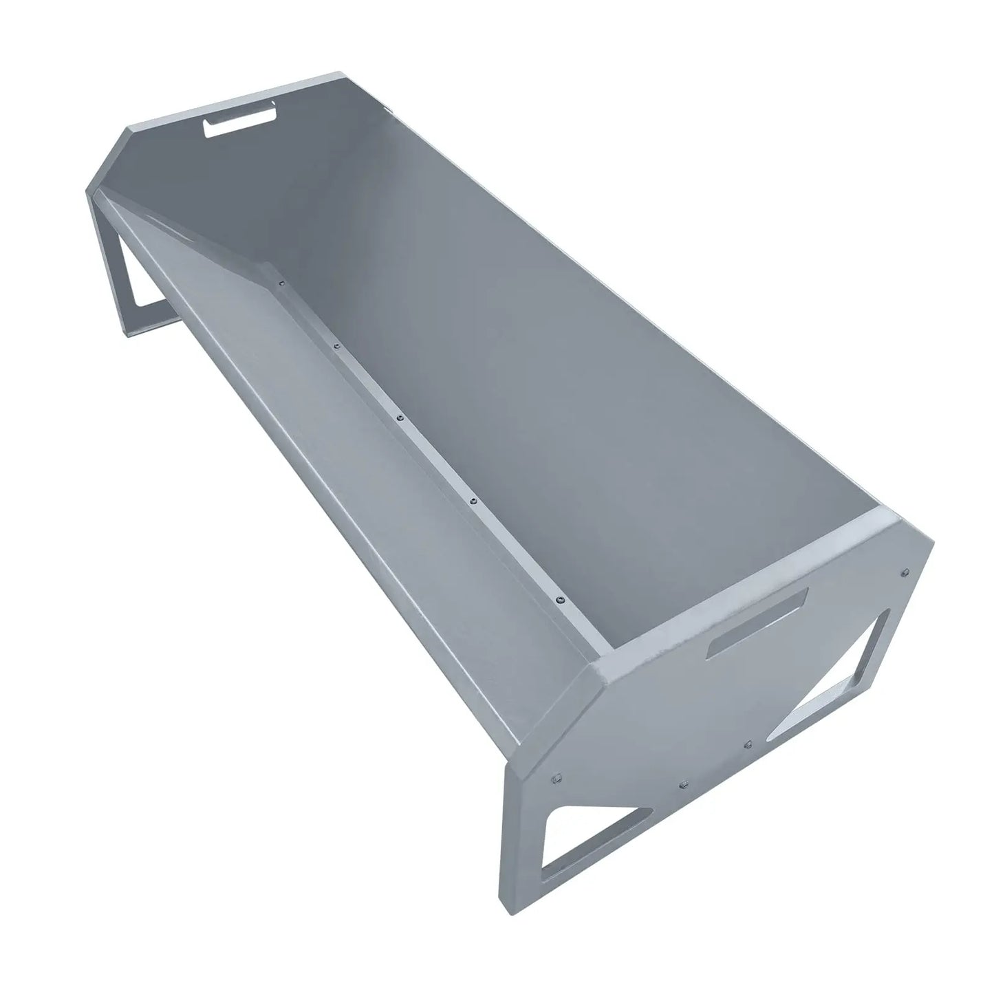 HiMISS Heavy Duty Galvanized Steel Livestock Hay Feeder Trough