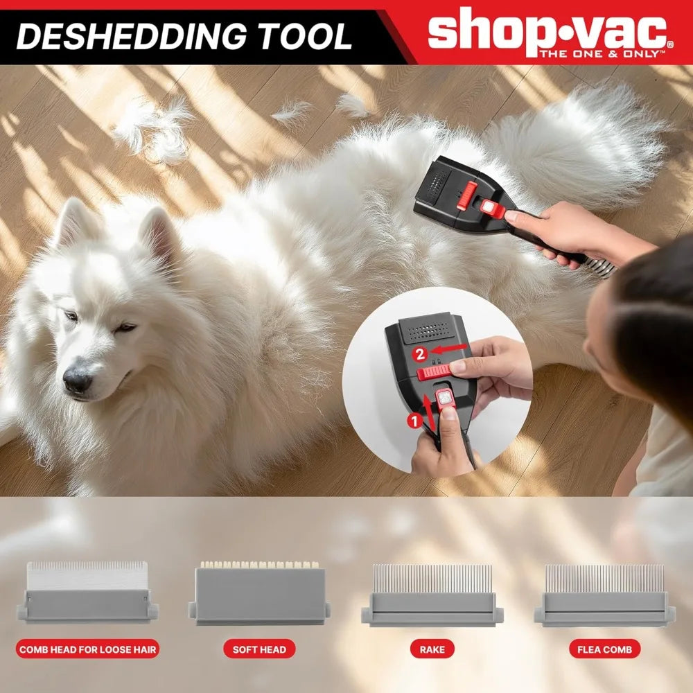 4-in-1 Pet Grooming & Vacuum, Dog Grooming Vacuum for Shedding, Professional Clippers, Brushes